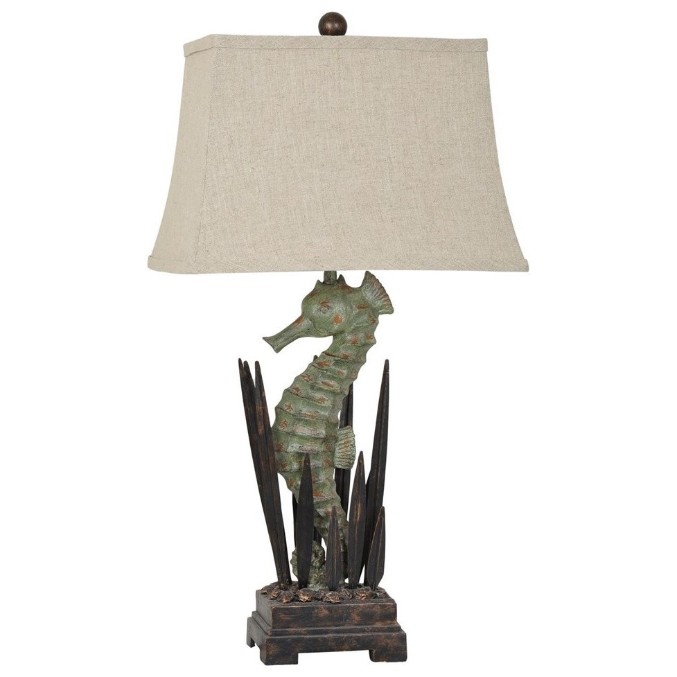 Crestview Collection Lighting CVAVP322 Seahorse Table Lamp Esprit
