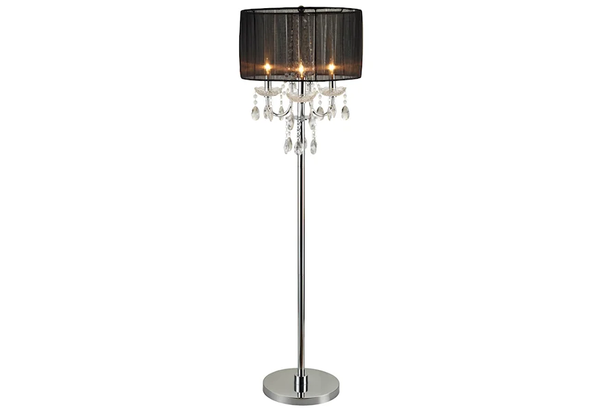 6123 Floor Lamp by Crown Mark at Nassau Furniture and Mattress
