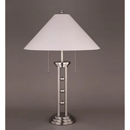 Chrome Base Table Lamp
