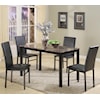 Crown Mark Aiden 5pc Dining Room Group