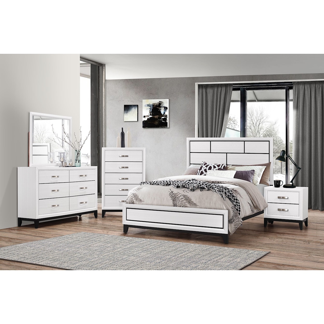 Crown Mark Akerson Queen Bed