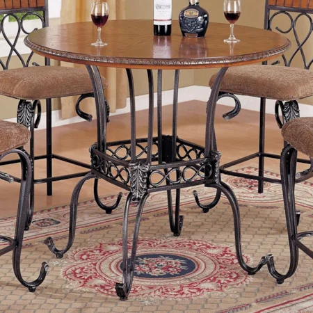 Counter Height Pedestal Table