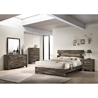 Rustic 5-Piece Twin Bedroom Set