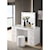 CM Avery  Glam Vanity and LED Mirror with Glass Top and Stool