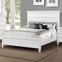 King Bed with Tapered Feet