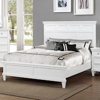 Queen Bed with Tapered Feet