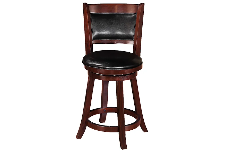 Bar Stools Low Swivel Chair by Crown Mark at A1 Furniture & Mattress
