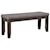 Crown Mark Bardstown Bench with Leather-Look Seat