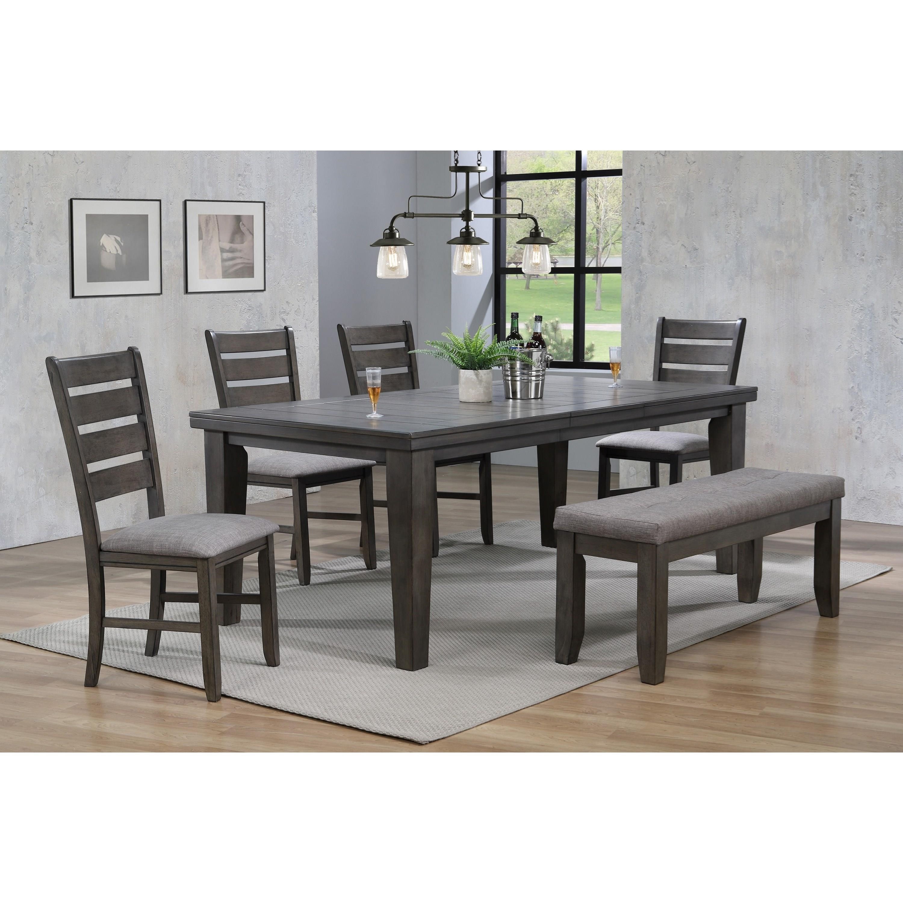 Crown Mark Bardstown 2152GY S N Side Chair with Upholstered Seat