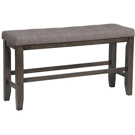 Counter Height Bench with Tufted Set