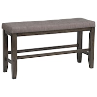 Counter Height Bench with Tufted Set