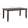 Crown Mark Bardstown Counter Height Table