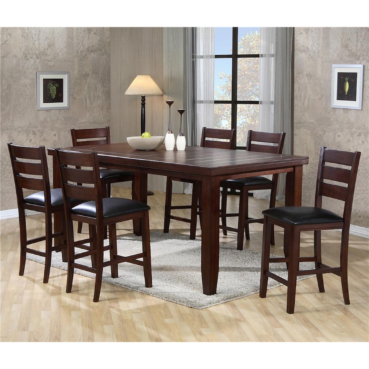 CM Bardstown Rectangular Counter Height Table Set