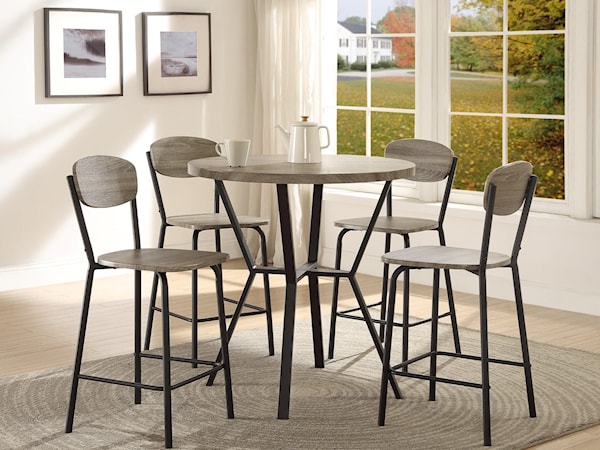 5 Piece Counter Height Dinette Set