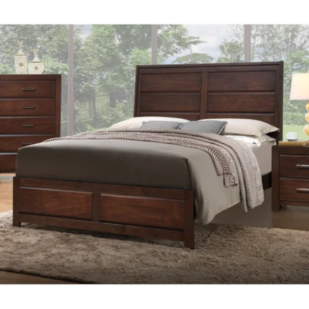 Contemporary King Panel Bed