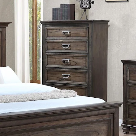 Traditional Chest of Drawers with Modern Finish