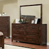 Crown Mark Christian Dresser and Mirror Set