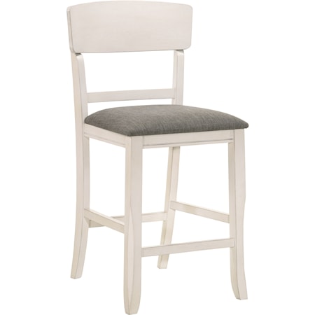 Counter Height Chair with Upholstered Seat