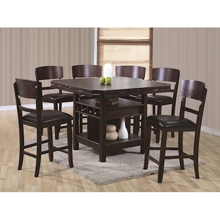 7 Piece Table and Chair Set