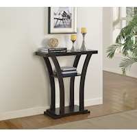 Sleek Black Console Table