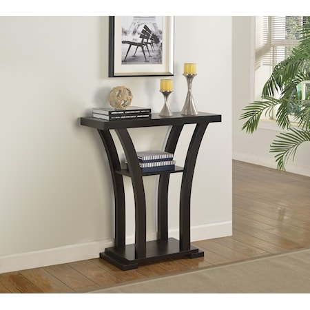 Sleek Black Console Table