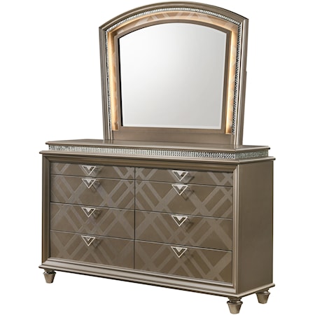 Dresser and Mirror