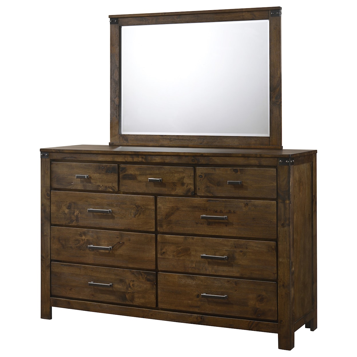 CM Curtis Dresser and Mirror Combo