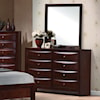 Crown Mark Emily Contemporary 8 Drawer Dresser with Mirror