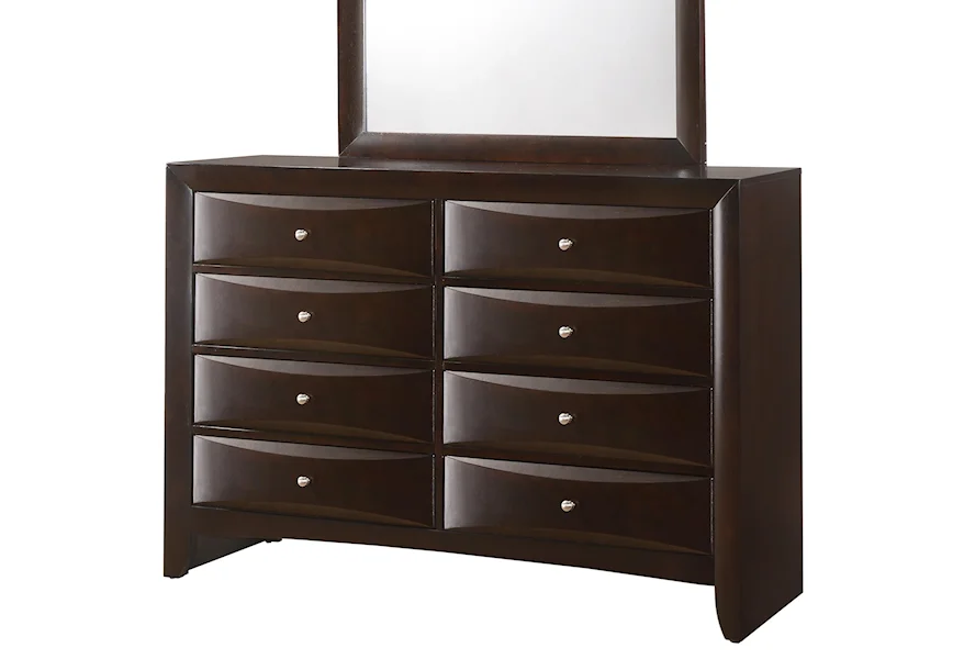 Emily Contemporary Dresser by Crown Mark at Galleria Furniture, Inc.