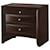 Crown Mark Emily Contemporary 2 Drawer Nightstand