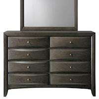 Contemporary 8 Drawer Dresser