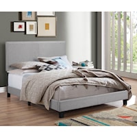 Twin Upholstered Headboard Bed