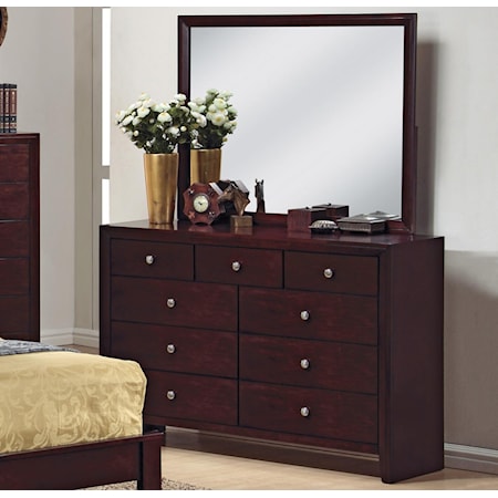 Dresser and Mirror Combination