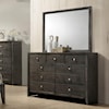 Crown Mark Evan Dresser and Mirror Combination