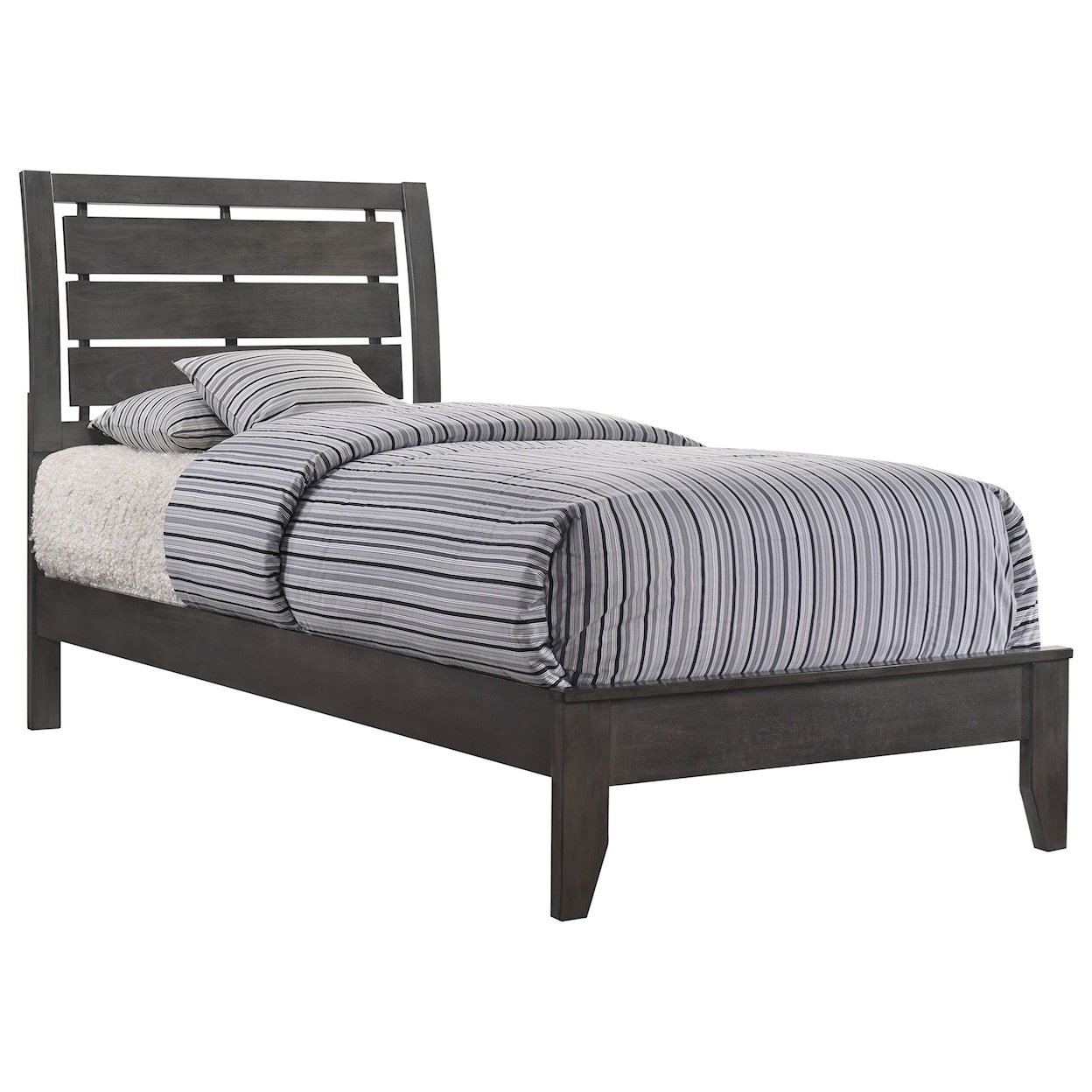 Crown Mark Evan Twin Headboard and Footboard Bed