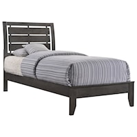 Twin Bed with Headboard Cutouts