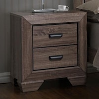 Contemporary Nightstand with Large Frame