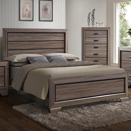 Queen Headboard and Footboard Panel Bed