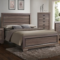 King Headboard and Footboard Panel Bed