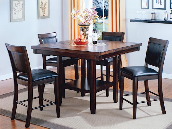 Counter Height Table and Chair Set