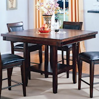 Counter Height Table with 20-Inch Lazy Susan