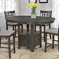 Single Pedestal Counter Height Pub Table