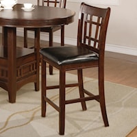 Transitional Counter Height Chair Stool
