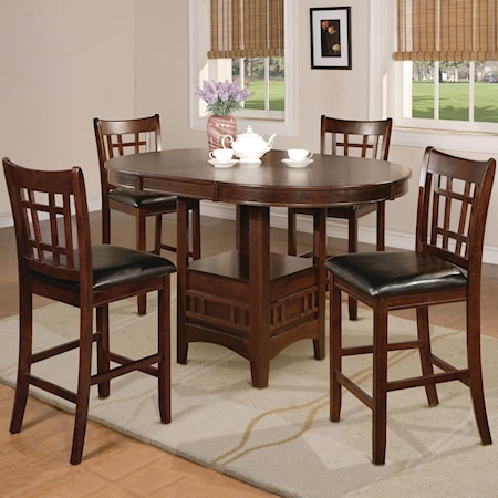 Transitional 5-Piece Counter Table Set