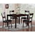 Crown Mark Henderson 5 Piece Dining Table and Chair Set