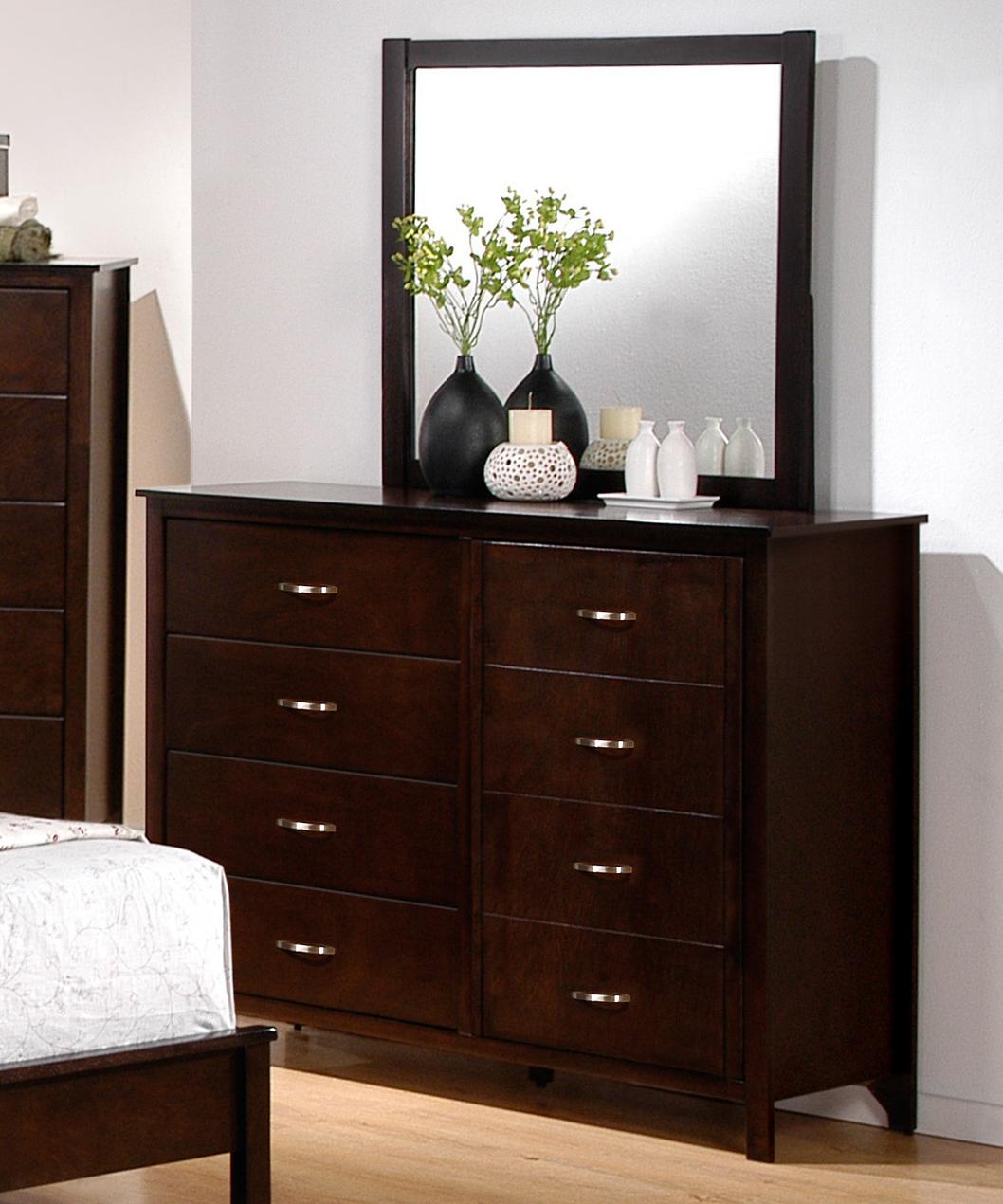Dresser and Mirror Combination