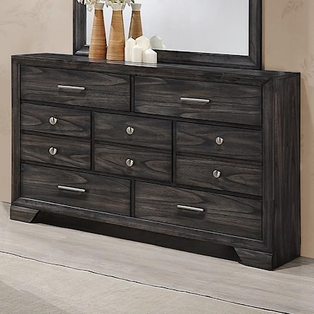 Transitional 7-Drawer Dresser