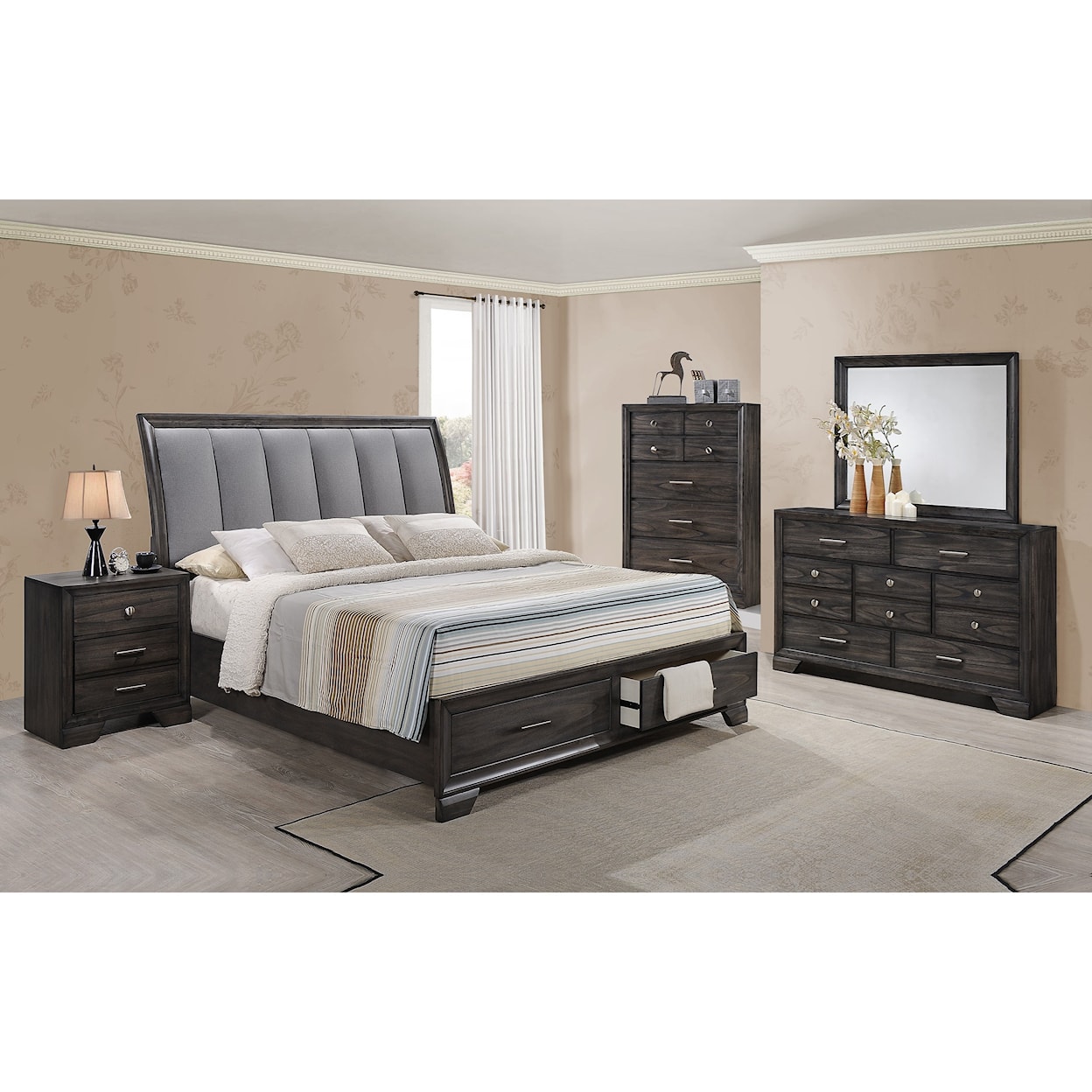 Crown Mark Jaymes California King Storage Bed