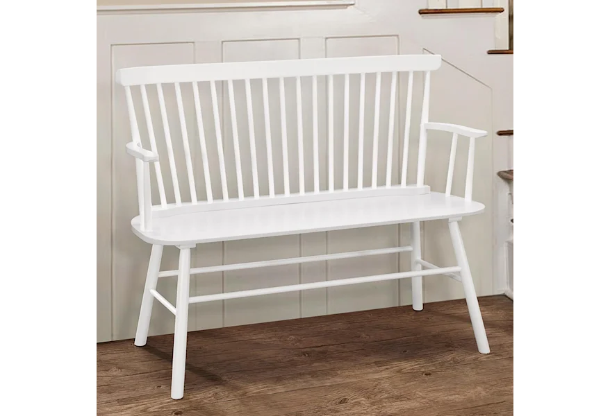 Jerimiah Spindle Back Bench by Crown Mark at Royal Furniture
