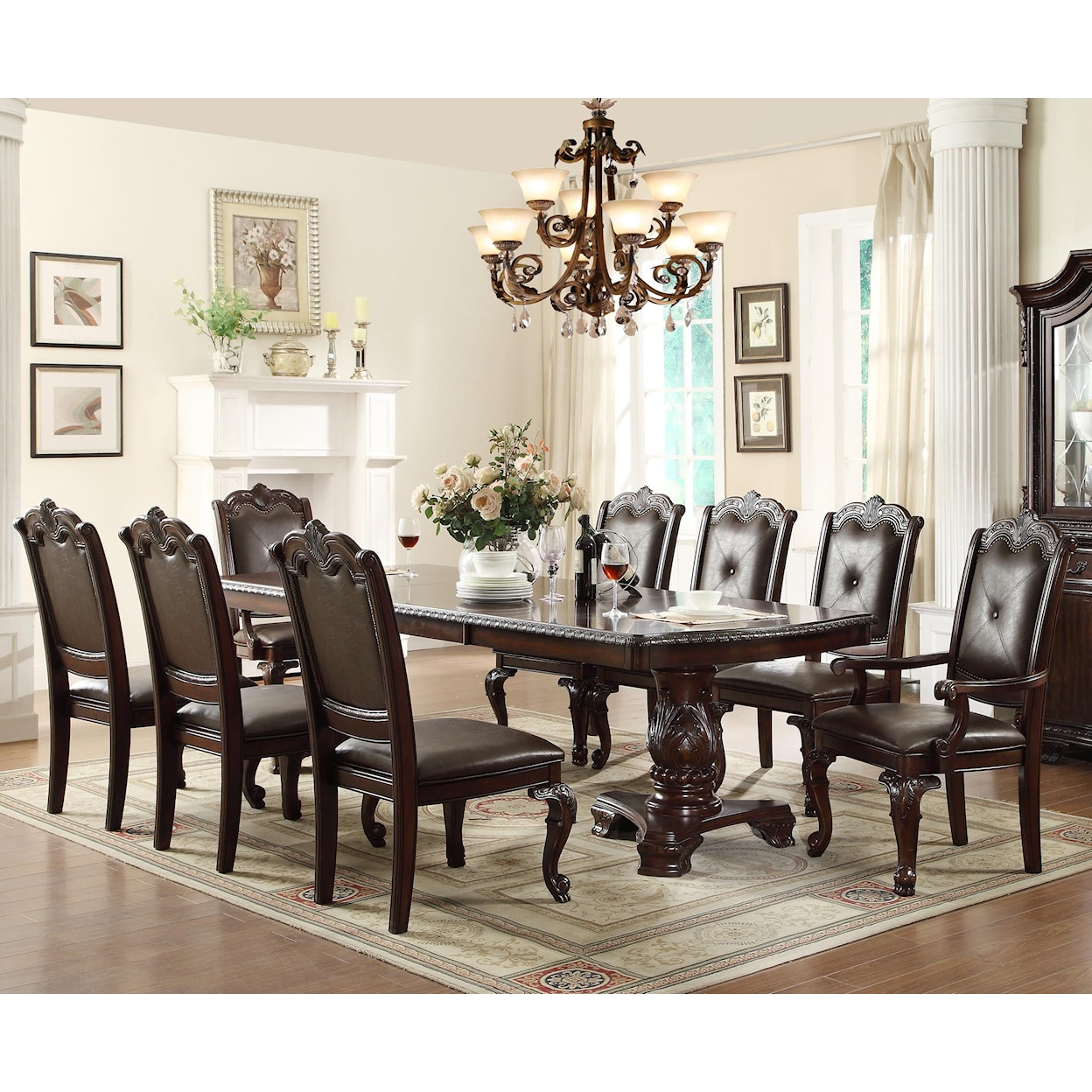 Crown Mark Kingway KINGWAY 7 PC DINING SET |